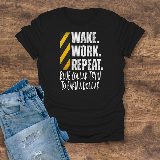 Blue Collar Hustle Tee
