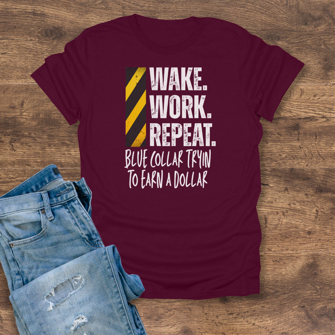 Blue Collar Hustle Tee