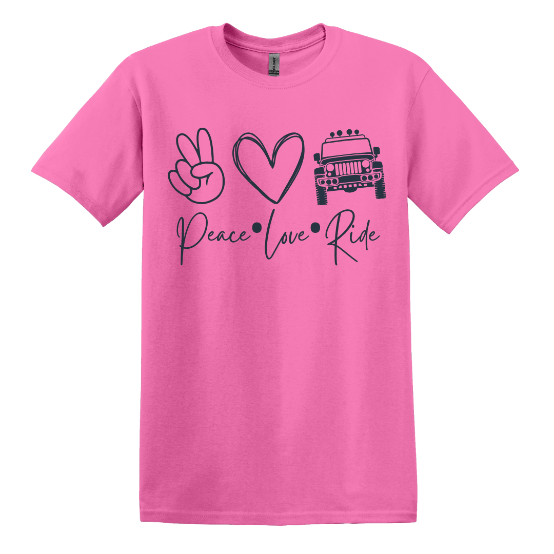 Peace Love Ride Women's Tee