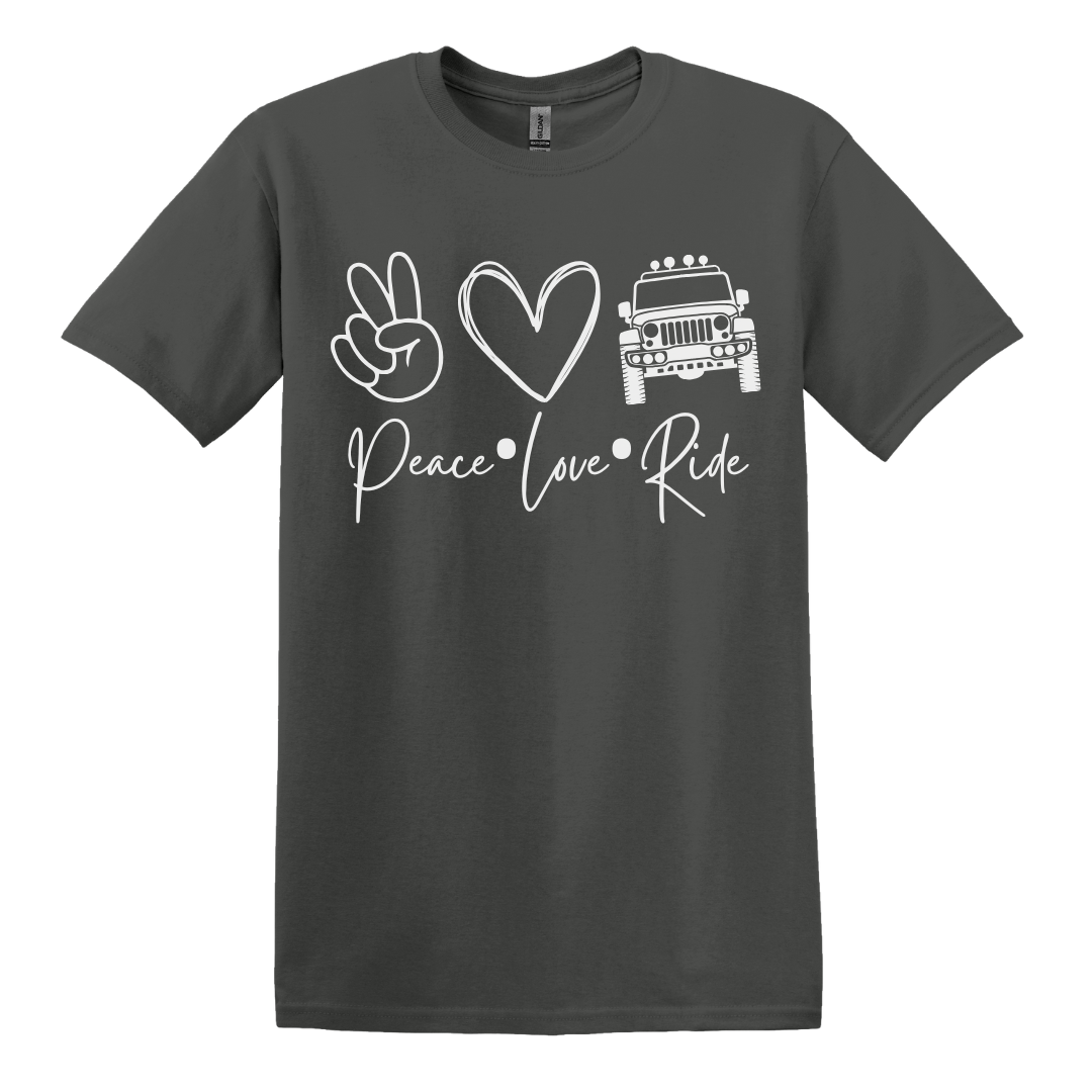 Peace Love Ride Women's Tee