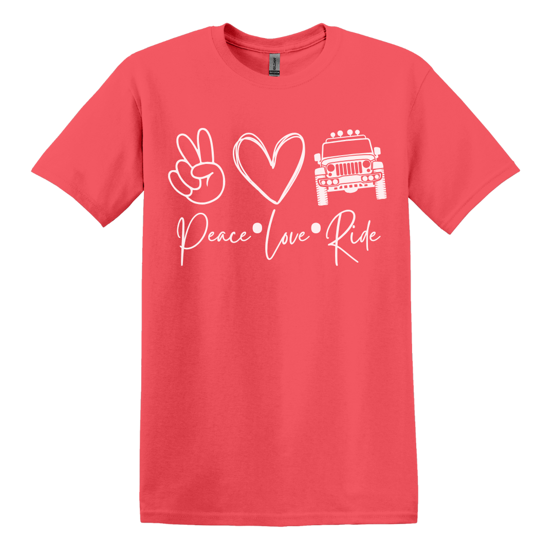 Peace Love Ride Women's Tee