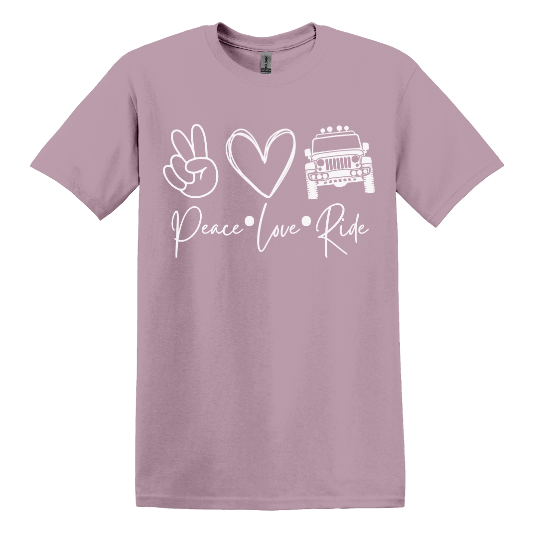 Peace Love Ride Women's Tee