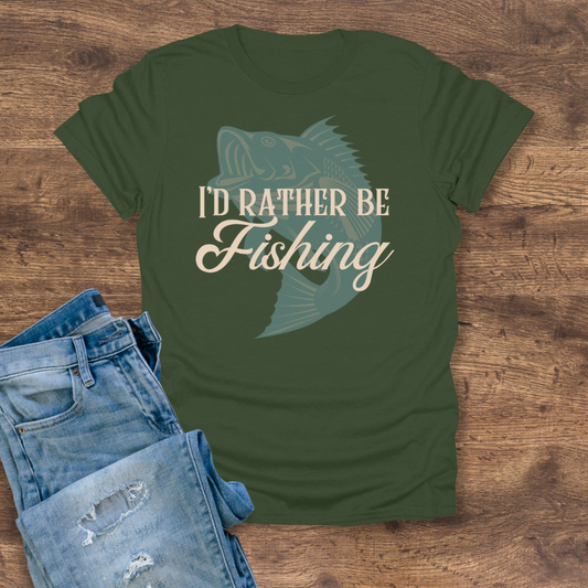 I'd Rather Be Fishing Tee