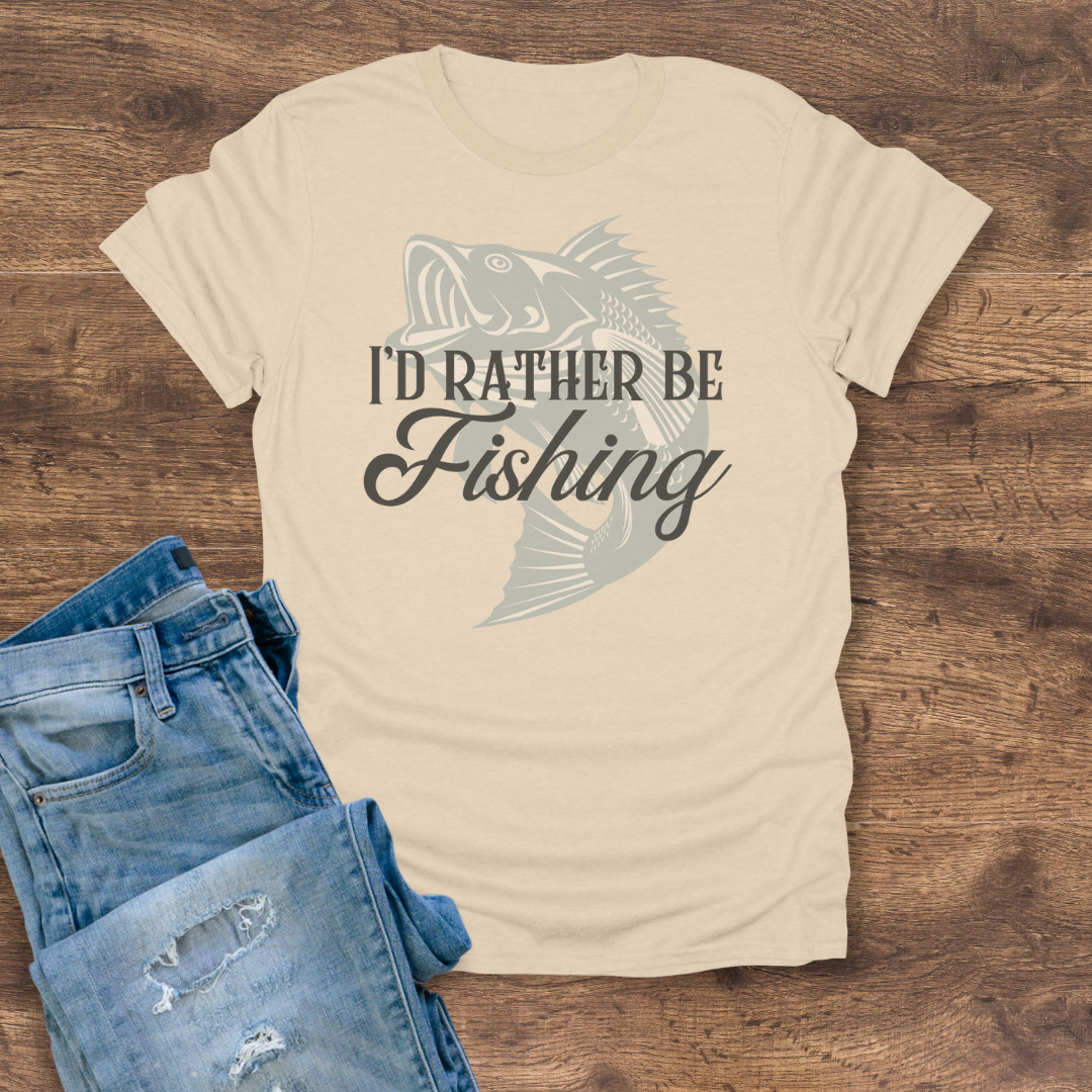 I'd Rather Be Fishing Tee